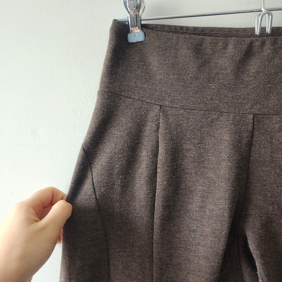 Prana Brown Moto Knit Skinny Leggings Medium - Picture 7 of 12